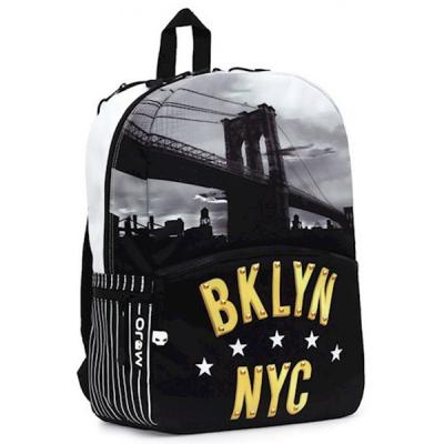 Рюкзак школьный Mojo Бруклин Нью Йорк Черно-белый (KZ9984026)