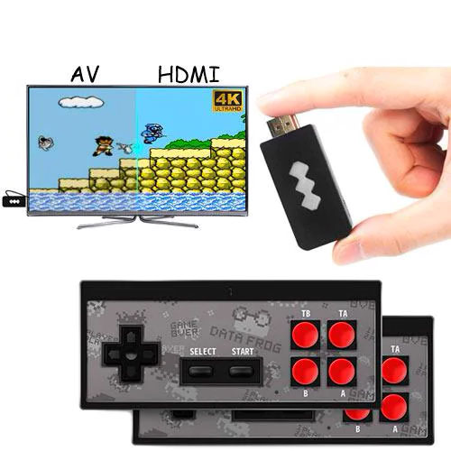 Игровая консоль беспроводная HDMI Dendy NES 8бит 568игр Data Frog Y2 H
