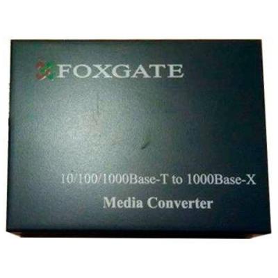Медиаконвертер FoxGate 10/100/1000Base-T RJ45 to 1000Base-SX/LX SFP sl