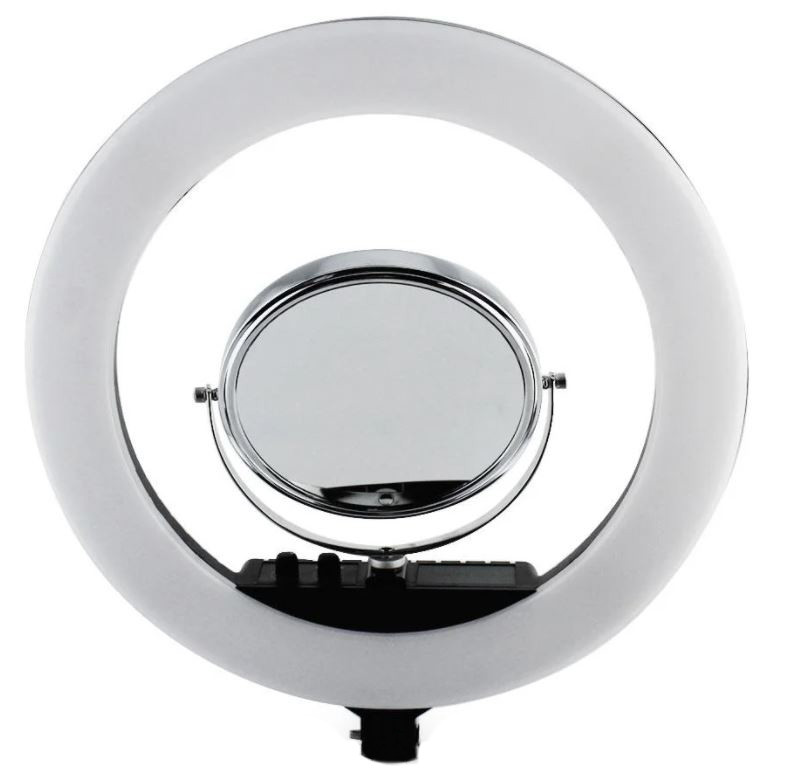 Лампа кольцевая светодиодная Professional RL18 X3 7357 с зеркалом