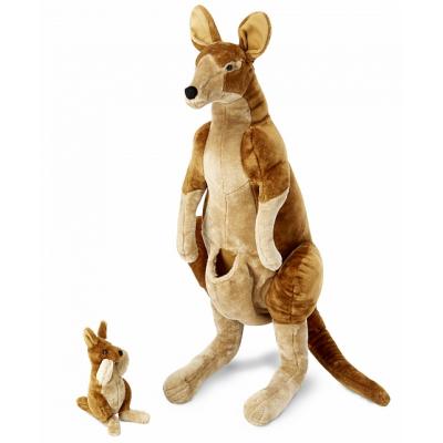 Мягкая игрушка Melissa&Doug Плюшевые мама и ребенок кенгуру (M