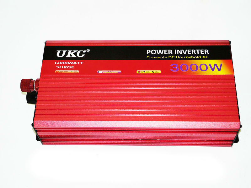 Преобразователь авто инвертор UKC 24V-220V AR 3000W c функцией плавног