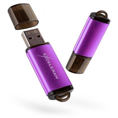 USB флеш накопитель eXceleram 64GB A3 Series Purple USB 2.0 (EXA3U2PU6